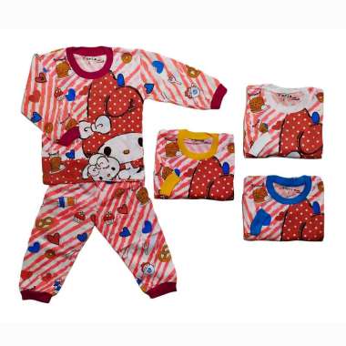 Baju Tidur Anak Perempuan / Setelan Baju Tidur Anak Motif Melody XXL