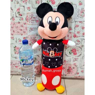 Guling Boneka Hello Kitty Miki Mouse Mini Mouse Doraemon Spiderman Stitch Lucu Kecil GULING MIKI MOU