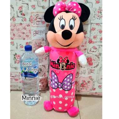 Guling Boneka Hello Kitty Miki Mouse Mini Mouse Doraemon Spiderman Stitch Lucu Kecil GULING MINI MOU