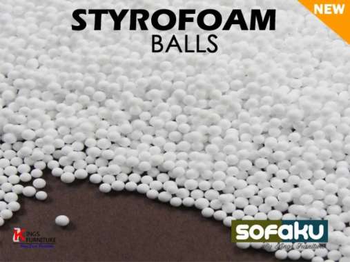 Styrofoam White Balls - Butiran Styrofoam Isi Bean Bag - Isian Boneka