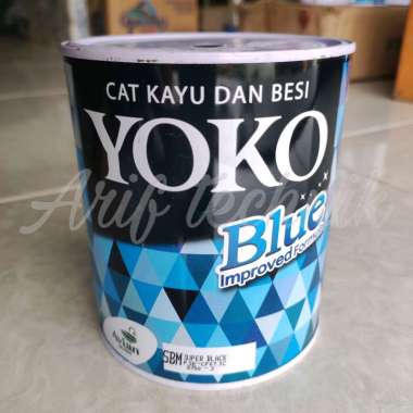 Cat Minyak YOKO 1kg Super Black Matt / Cat AVIAN BRAND Hitam Doff Kayu & Besi