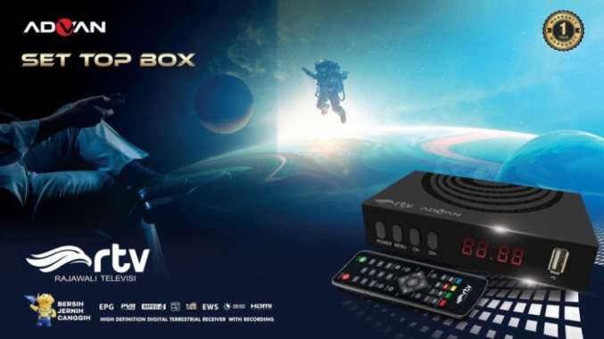 Evercoss STB Set Top Box Pro Digital TV Receiver Full HD - STB only STB Advan Digi