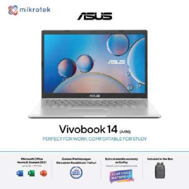 ASUS A416MAO-FHD425 SILVER N4020/4GB/256SSD/14"FHD/CAM/OHS/WIN11