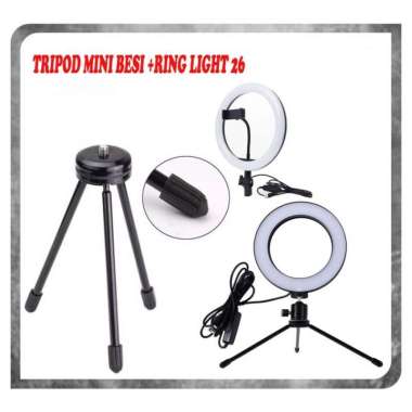 Ring light Tripod Ring Light 26cm tripod Halo Ring Light LED Kamera DSLR Smartphone1 x Clamp Smartph