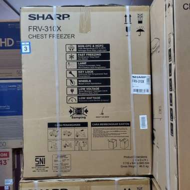 Promo Gila... Chest Freezer Box Sharp Frv-310X 300 Liter 310X Terbaru