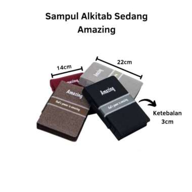 Sampul Alkitab Sedang - Amazing-Sampul Buku Rohani-Cover Alkitab Murah Multivariasi Multicolor