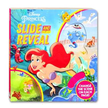 Disney Princess Slide and Reveal buku cerita princess interaktif Multivariasi Multicolor