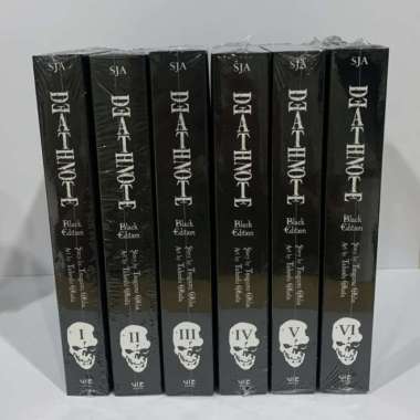 Death Note Black Edition set vol 1-6 Tsugumi Ohba Viz Komik English Multivariasi Multicolor