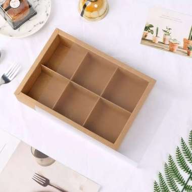 5pcs box mooncake sekat 6 box dus kotak kue mochi pia puding cake coklat