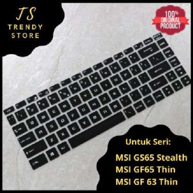 Keyboard Protector Cover MSI GS65 Stealth GF65 Thin GF63 Thin Putih