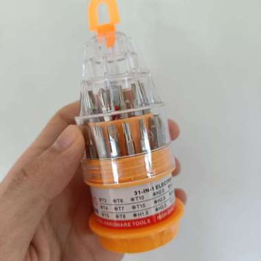 Obeng Screwdiver 31 in 1 Multifungsi Service PC Laptop Gadget Android Tutup Retak
