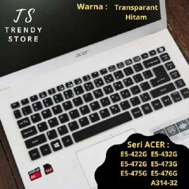 Keyboard Protector Cover Acer E5 Premium (E5 475G, 476G, 473G, 432G) Hitam