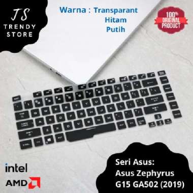 Keyboard Protector Cover Asus Zephyrus G15 GA502 2019 ROG Hitam