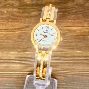 Jam Tangan Wanita Stylish Tali Rantai Kecil Model Gelang Cantik Imut Hiasan Permata Analog Bonus Bat