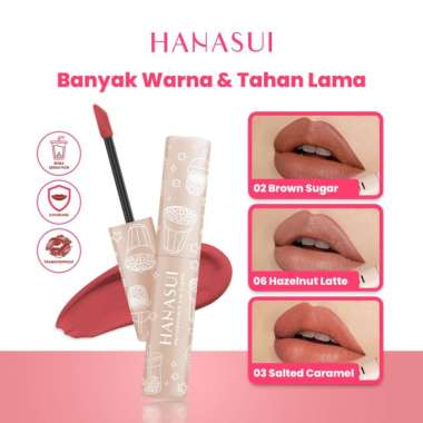 HANASUI Mattedorable Lip Cream Boba Edition 05 Creamy Peach