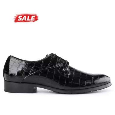 PLAYBOY SEPATU PANTOFEL PRIA ORIGINAL FORMAL KULIT ASLI ORI HITAM BLACK PL17
