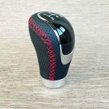 Shift Knob Transmisi Kulit New Agya Ayla 2023 Manual 5 Speed - BENANG MERAH