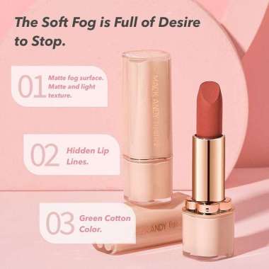 Mack Andy Monet Garden Soft Mist Lipstick Matte Non stick Cup No Lip Pattern Silky Lightweight Airy