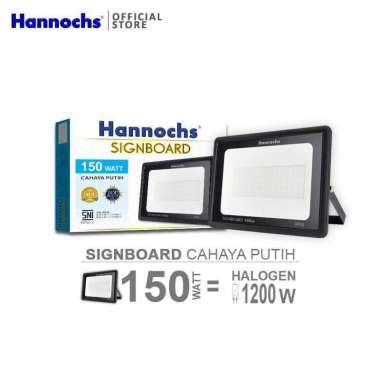 Hannochs LED Flood Light Signboard 150 watt CDL Putih Lampu Led Flood 200 Watt