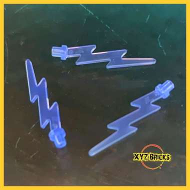 LEGO PARTS 6294681 - Wave Angular Lightning Bolt Transparent Bright Bluish Violet