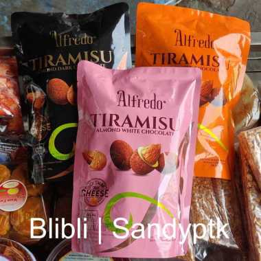 Coklat Premium Alfredo Tiramisu Coklat Almon Susu Hitam Putih Almond White Dark Milk Chocolate Impor