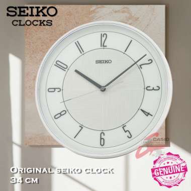 Jam Dinding SEIKO Original 34 cm QXA-816 White