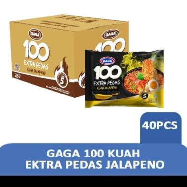 Promo Harga Gaga 100 Extra Pedas Kuah Jalapeno 75 gr - Blibli