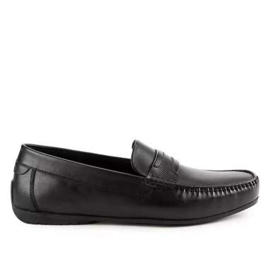 OBERMAIN SEPATU PANSUS PRIA ORIGINAL SLIP ON LOAFER LOAFERS KULIT ASLI ORI HITAM BLACK OM24