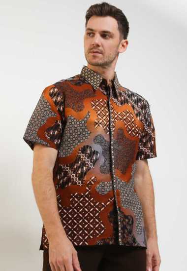 Arjuna Weda Hem Batik Body Fit Sekar Jagad Pelangi 53A170033 - Tosca L