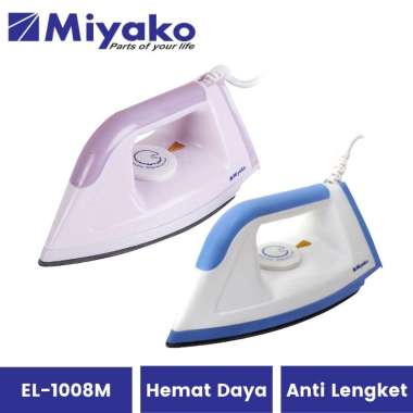 MIYAKO Setrika El 1008 - Setrika Baju Anti Lengket Miyako El 1008