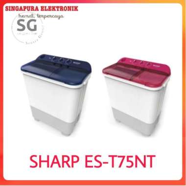 Sharp Mesin cuci 2 Tabung 7Kg ES-T75NT T 75NT T75 NT EXTRA PACKING