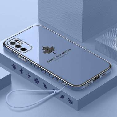 Promo Case Maple Xiaomi Poco M3 Pro Softcase Plating Terbaru Poco M3 Pro Biru