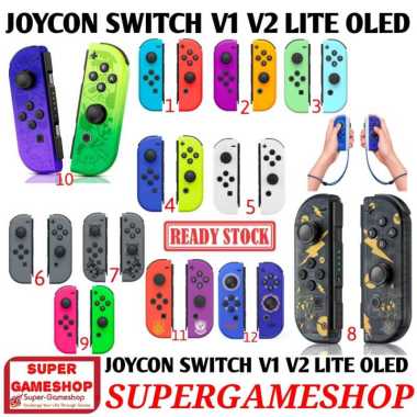SUPERGAMESHOP Joycon Nintendo Switch Joypad Switch V1 V2 Nintendo Switch Oled Joycon 5. White