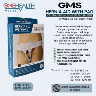 Celana Hernia Aid With Pad Onehealth / Hernia Support M