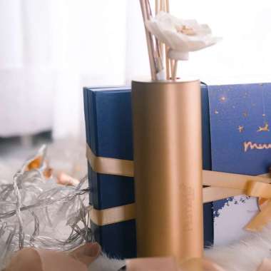Plumeria Scent Gold Essential Oil Reed Diffuser (Pengharum Ruangan) Sekata FULL SET
