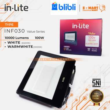 INLITE Lampu Sorot Tembak 100W in-Lite LED Outdoor PUTIH 100 Watt