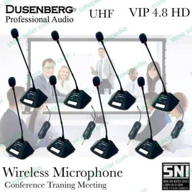 8 MIC MEJA WIRELESS DUSENBERG, MIC MEETING, RAPAT, SUARA SENSITIF...!!