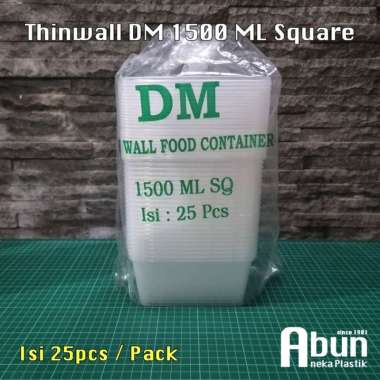 Thinwall 1500 ML Square Isi 25pcs (DM/OTI) DM