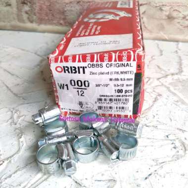 ORBIT 3/8" - 1/2" Kleman Klem Selang Hose Clamp Steel 9.5 - 12 MM