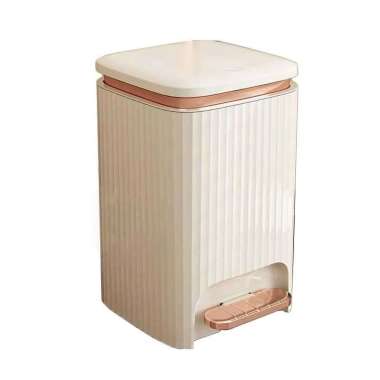 Trash Bin Luxury / Tempat sampah Injak Kaki / Tong Sampah Mewah / Trash Bag 12L Emas