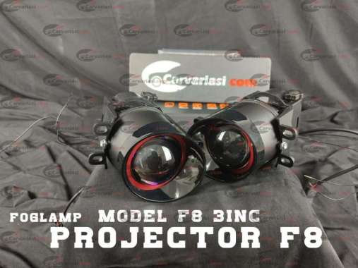 Mini Projector Foglamp Lensa 12V Biled Foglamp F8 3inc