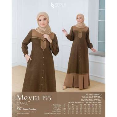 DRESS ONLY SEPLY ORIGINAL MEYRA 155 CAMEL MEYRA 155 CREME BRULEE GAMIS DEWASA GAMIS SEPLY GAMIS KELU