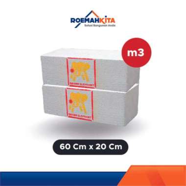 BATA RINGAN GE - AAC Block 10X20X60 (m3 / 83 pcs)