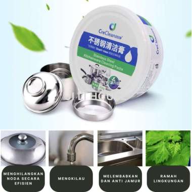 CRECLEAN NEW UPGRADE Stainless Steel Kitchenware Cleaning Paste 3X Complex / Sabun Pembersih Stainle