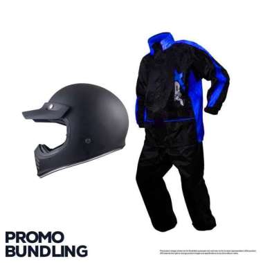 Helm JPX Full Face Signature + JPX Raincoat ( Promo Bundling ) Motif