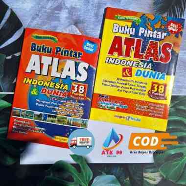 Buku ATLAS DUNIA 38 Provinsi/Buku Atlas/Peta Dunia/Atlas Terlengkap