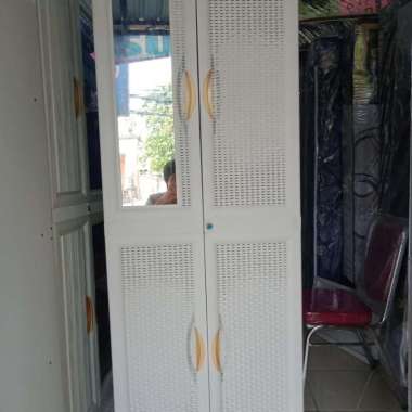 lemari plastik napolly 2 pintu gantungan