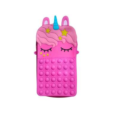 SPV Tas Selempang Pop It Unicorn / Tas Selempang Pop It Jelly Anak Fuschia