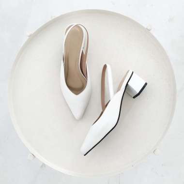 SOLACE - 5 cm Block Heels - AURORA 37 White