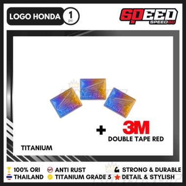 Emblem Logo Motor Honda Beat Scoopy Vario 150 Emblem Logo Titanium Grade 5 Thailand King Nut Honda